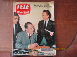 TELE  MAGAZINE DU 28 SEPTEMBRE AU 4 OCTOBRE 1958 PAUL MEURISSE,IGOR BARRERE COURSE CONTRE LA MONTRE,YVONNE MONLAUR, - Televisión