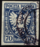 Poland 1919 Fi 64 The Polish Eagle On Heraldic Shield - Oblitérés