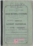 LIVRET National D'EPARGNE - Caisse Nationale - Basses Alpes Marseille Pays Johannes - 1929 - Perforé  C. N. E. Postes - Bank En Verzekering