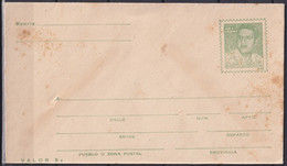 1968-EP-85 CUBA 1968 POSTAL STATIONERY JOSE A. ECHEVARRIA UNUSED OLIVA GREEN. - Storia Postale