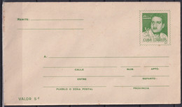 1971-EP-30 CUBA 1971 POSTAL STATIONERY JOSE A. ECHEVARRIA UNUSED. - Briefe U. Dokumente