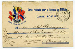 WW1 / Gloire Aux Armées Alliées / 1915 / Dunkerque - Brieven En Documenten
