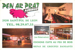 CPSM FRANCE 29 "Saint Pol De Leon, Restaurant Pen Ar Prat" - Saint-Pol-de-Léon