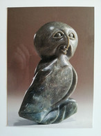 CANADA.. VINTAGE  POSTCARD..INUIT ART.SNOW OWL.HARFANG-LYOLA KINGWATSIAK, CAPE DORSET,CANADA - Nunavut