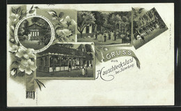 Lithographie Jüterbog, Gasthaus Hauschteckslust Mit Garten - Jueterbog