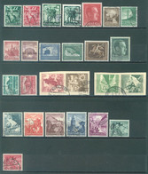 REICH - USED/OBLIT. - 1938 - YEAR COMPLETE -  Mi 660-685 Yv 603-626+PA - Lot 23591 - 42+108Pf IS MLH/* - Gebraucht