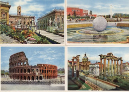 POST CARD - ROMA - CAMPIDOGLIO / STADIO MUSSOLINI COL MONOLITE / ANFITEATRO FLAVIO O COLOSSEO/PANORAMA DEL FORO - Collections & Lots