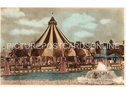 THE DANCE PAVILION AND FOUNTAIN LAKE FESTIVAL GARDENS OLD COLOUR POSTCARD LONDON - Other & Unclassified