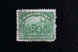 1920 HAITI Y&T HT 249 SG HT 295 5 C DE GOURDES VERT ALLEGORIES DE L'AGRICULTURE ET DU COMMERCE OOBLITERE/USED - Haiti