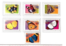 A) 2001, SOUTH AFRICA, COLLECTIOS OF BUTTERFLIES, ACRAEA CETES ACARA, MADROÑO BUTTERFLY, COMMON YELLOW GRASS, TIGER BUTT - Storia Postale