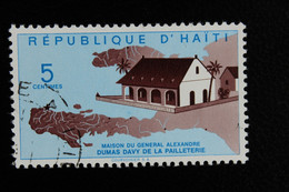 1961 HAITI Y&T HT458 SG HT751  5C BLEU ET BRUN Gal DUMAS EMISSION COMMEMORATIVE  OBLITERE/USED* - Haiti