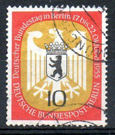 ALLEMAGNE BERLIN. N°114 De 1955 Oblitéré. Armoiries De Berlin. - Timbres