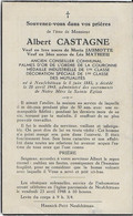 GC . NEUFCHATEAU ..-- Mr Albert CASTAGNE , Veuf De Mmes Maria JAUMOTTE Et Léa MATHIEU . Né En 1883 , Décédé En 1948 . - Neufchâteau