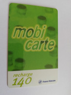 FRANCE/FRANKRIJK  MOBI CARTE   RECHARGE 140  PREPAID  USED    ** 5583** - Voorafbetaalde Kaarten: Gsm