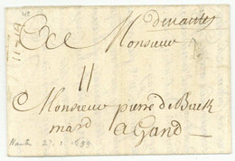 De Nantes (m) 1699 Pour Gand Belgique - ....-1700: Vorläufer