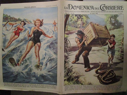 # DOMENICA DEL CORRIERE N 31 - 1956 SCI NAUTICO / RIBOT / YUL BRINNER / PUBBLICITA TISSOT - Premières éditions