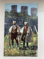 Albania Albanien Shqipenia 4439 Traditional Costume Due Capi Di Bande Della Malakastra Two Chiefs Of Malakastra Gangs - Albanie