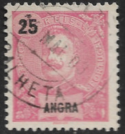 Angra – 1898 King Carlos 25 Réis With CALHETA Cancel - Angra