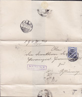 Deutsches Reich KGL. PREUSSISCHE STAATSANWALTSCHAFT, ALTONA 1903 Folded Cover Brief Dienstsache - Service