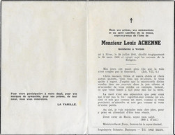 GC . NIVES ..--  Mr Louis ACHENNE , GENDARME à VOTTEM , Né 1941 , Décédé Tragiquement En 1965 . - Vaux-sur-Sure