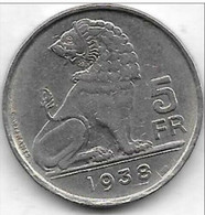 5 Francs Nickel 1938 FL-FR ETOILE Pos A Rare++++ - 5 Francs