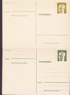 Bundespost Berlin Postal Stationery Ganzsache Entier 8 + 25 Pf. Bundespräsident Gustav Heinemann (Mint) - Cartes Postales - Neuves