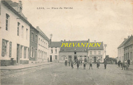 LENS - Place Du Marché - Carte Très Animée Et Circulé En 1921 - Lens