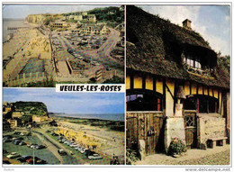 Carte Postale  76.  Veules-les-Roses La Villa Bethléem, L'esplanade Et La Plage - Veules Les Roses