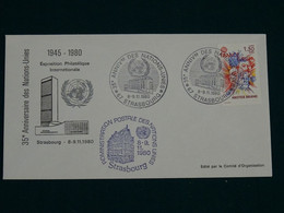 United Nations 1980 Europa Strasbourg FDC VF - Briefe U. Dokumente