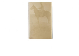 Militaria - Militaires - Régiments - Régiment - Militaire à Cheval - Animaux - Chevaux - Carte Photo - état - Régiments