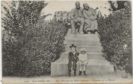 CPA 2029 TOUT PARIS - Square Du Père Lachaise - L'Aurore Et Le Déclin (XXème Arrt.) Ed.FLEURY - Arrondissement: 20