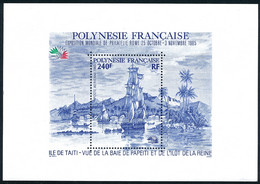 POLYNESIE 1985 - Yv. BF 11 **   Cote= 10,00 EUR - Expo Phil. Italia'85  ..Réf.POL25642 - Blokken & Velletjes