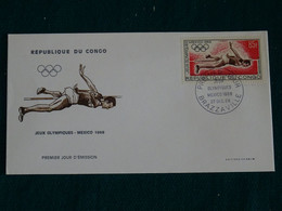 Congo 1968 Mexico Olympic Games FDC VF - FDC