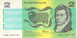 Australien 2 Dollars Geldschein, Undated (1979) UNC - Government Bank Issues 1910