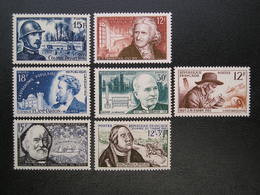 1052-1054-1055-1056-1057-1058-1081  Lot De 7 Timbres Personnalités   NEUF** - Andere & Zonder Classificatie