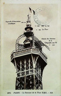 ► CPA   Tour Eiffel  Le Sommet - Eiffeltoren