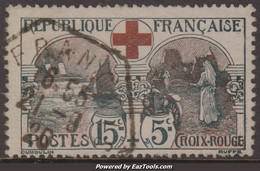 15c+5c Croix Rouge Oblitéré  TB ( Y&T N° 156, Cote 70€) - Oblitérés