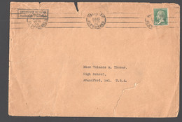 1938  Imprimés Pour Les USA  Pasteur 30c. Yv 174 Seul - Postal Rates
