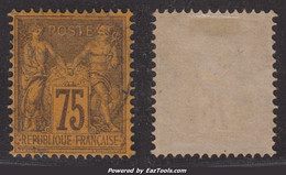 75c Sage Violet/Orange TB (Y&T N° 99 , Cote  45€) - 1876-1898 Sage (Type II)