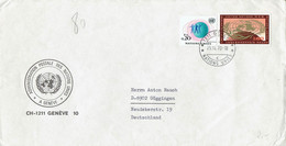 UN Genf - Umschlag Echt Gelaufen / Cover Used (f1231) - Brieven En Documenten