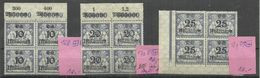 Danzig 699-701 Viererblocks "3 Briefmarken Aus Satz Mit Den Werten 10 OR,20 OR,25 Mill. Mark " Postfrisch Mi.: 30,00 - Danzig
