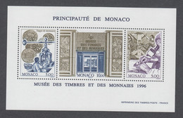 Timbres De Monaco Neufs** Bloc Musée Des Timbres Et Des Monnaies - N° 73 - TB - Blocks & Sheetlets