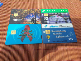 4 Phonecards South Africa Used Rare - Südafrika