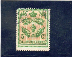 ESPAGNE   Fiscaux-Postaux  1918  Y.T. N° 25  Oblitéré - Post-fiscaal