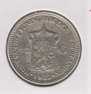 @Y@    Nederland  1/2  Gulden 1922   Wilhelmina   (5225) - 1/2 Florín Holandés (Gulden)