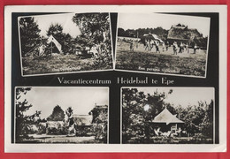 NL.- EPE. VACANTIECENTRUM HEIDEBAD. - Tentenkamp - Volleybal - Huisjes - Berghut. 1956. - Epe