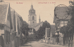5400) GROSS GERAU - HELLWIG Straße Mit Ev. Kirche -t Olle DETAILS - 1918 !!! - Gross-Gerau