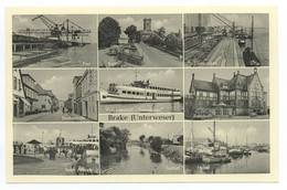 Brake Unterweser Wesermarsch 9-Bild-AK Postkarte Ansichtskarte - Brake