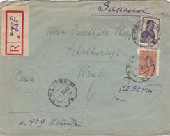 Hotel National MOSCOW - Letter Sent By Registered Mail (N° 685) To Austria (Wien) - Lettres & Documents