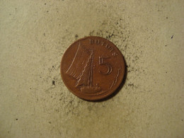 MONNAIE GAMBIE 5 BUTUTS 1971 - Gambia